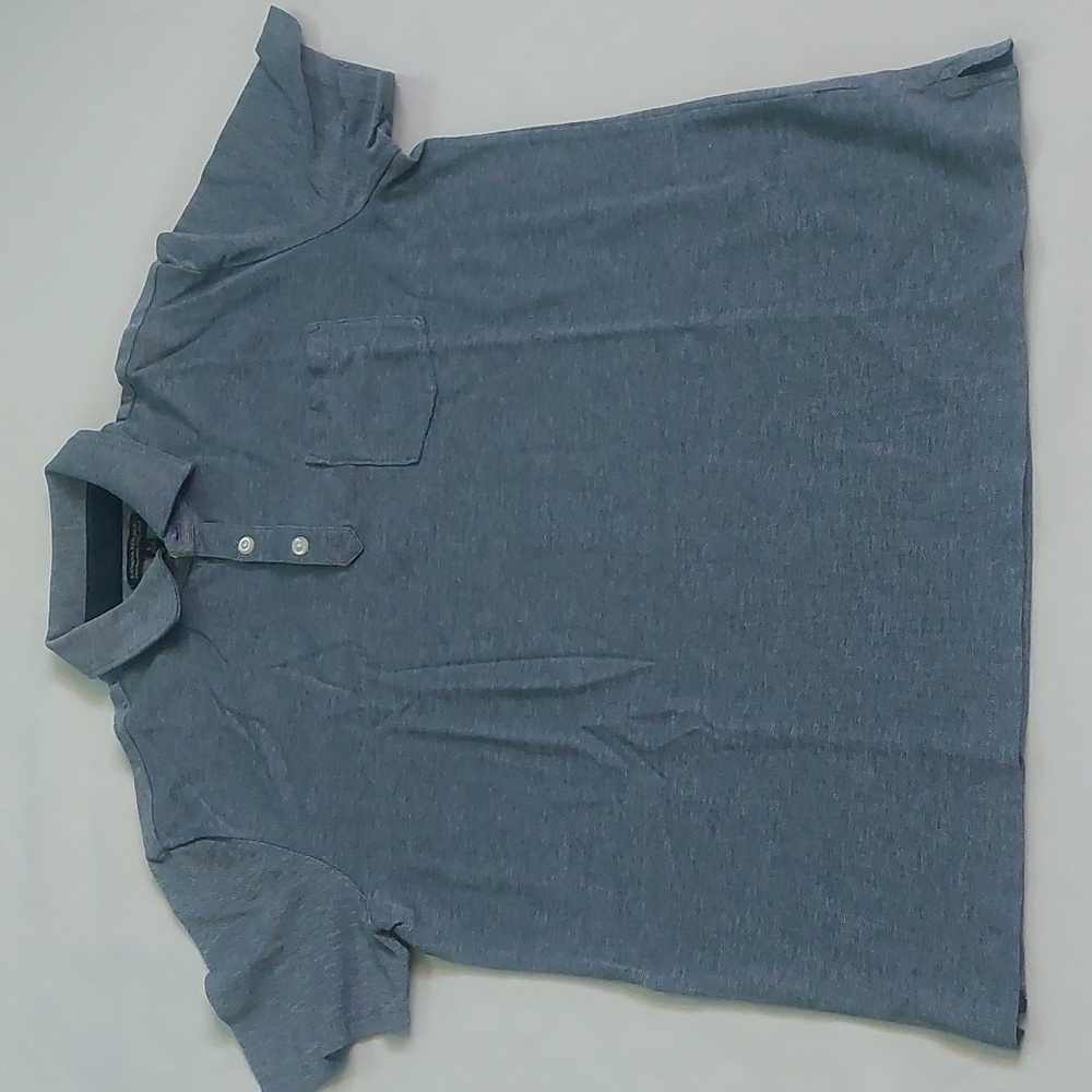 Banana republic performance polo mens  short sleeve‎ gray size L